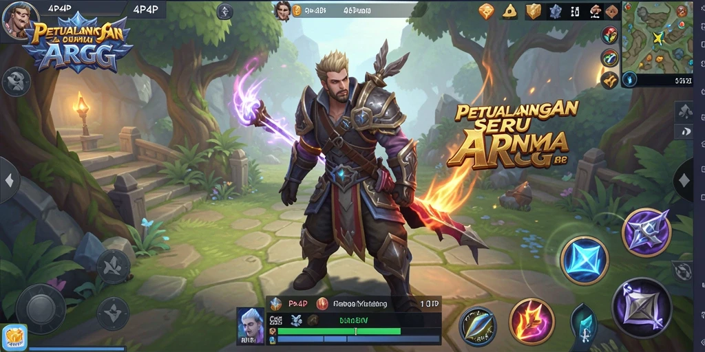 Tampilan aksi seru di 4P4P, menawarkan pengalaman ARPG yang mendebarkan.