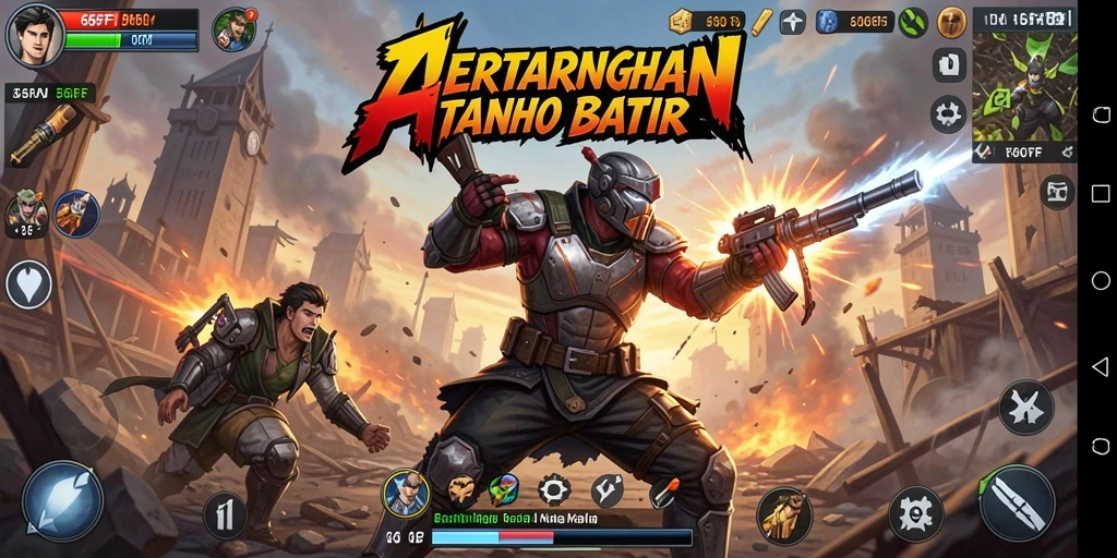 Tangkapan layar gameplay 666FF menampilkan aksi pertarungan yang intens.