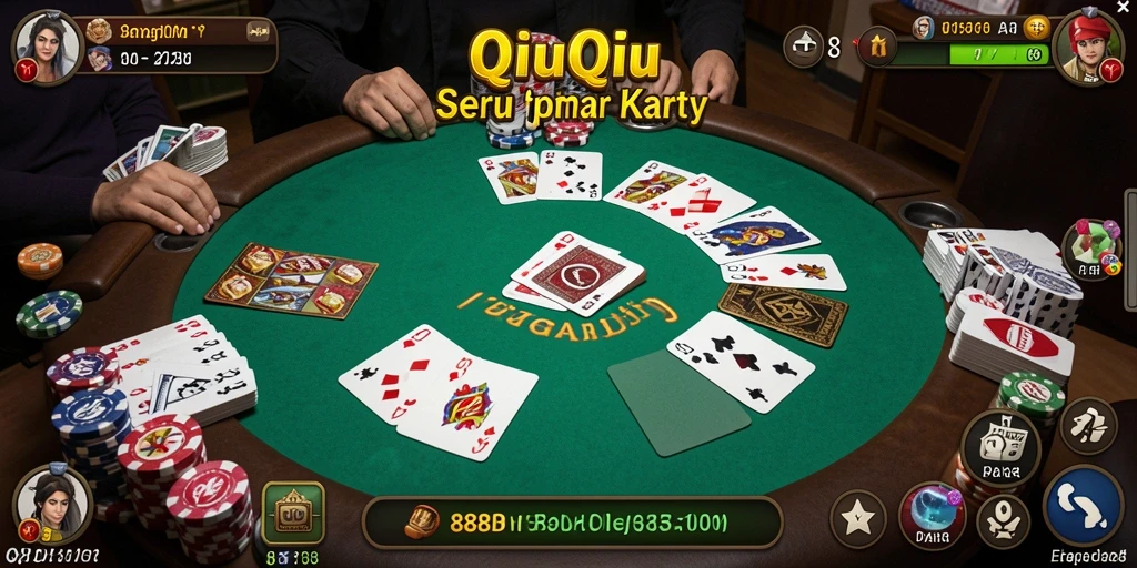 Tampilan menarik gameplay QiuQiu di 888IDR.