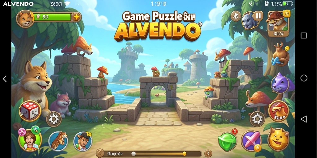Gameplay ALVENDO yang menantang dan menarik.