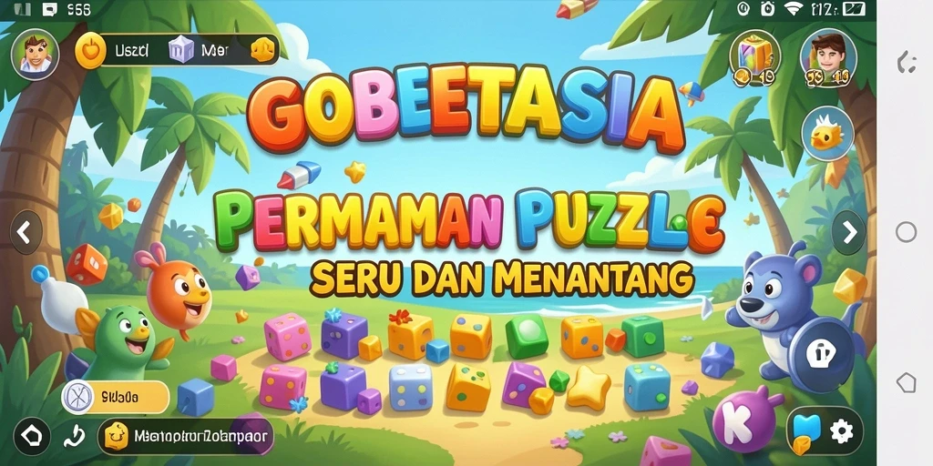 Tampilan menarik dan interaktif dari gameplay GOBETASIA.