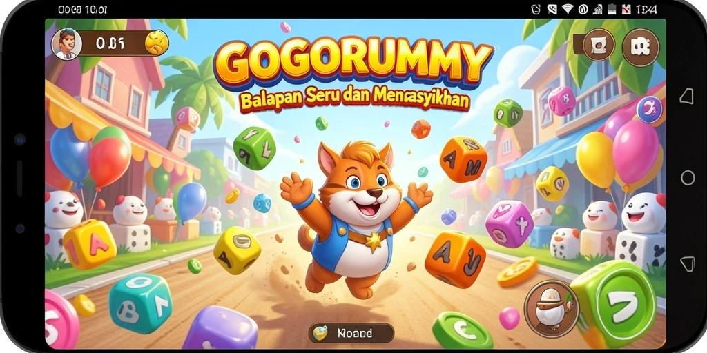 Screenshot gameplay GOGORUMMY yang menunjukkan akselerasi cepat kendaraan.