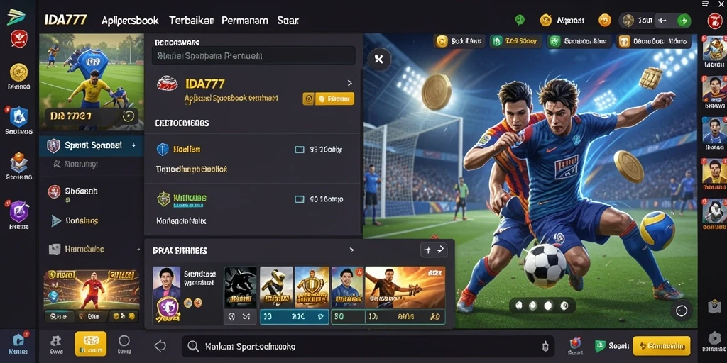 Tampilan antarmuka apik dan informatif pada IDA777.