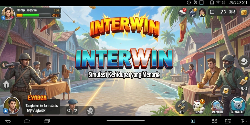 Tampilan gameplay <strong>INTERWIN</strong> yang realistis dan interaktif.