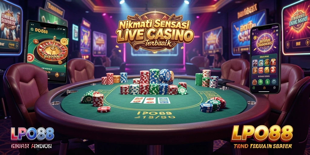 Tampilan LPO88 saat permainan Live Casino yang interaktif dan seru.