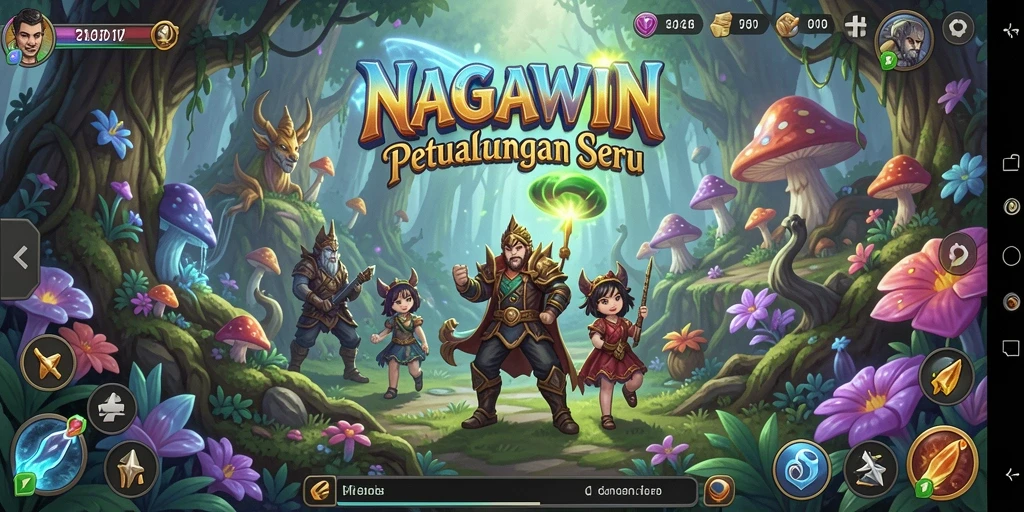 Screenshot menampilkan aksi mendebarkan dalam gameplay petualangan NAGAWIN.