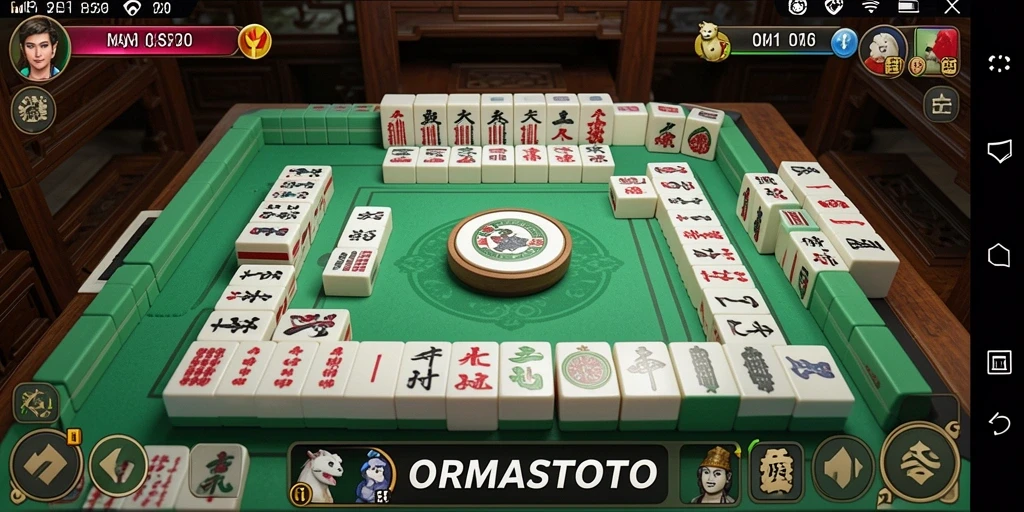 Tampilan menawan dari gameplay ORMASTOTO yang memikat pemain Mahjong.