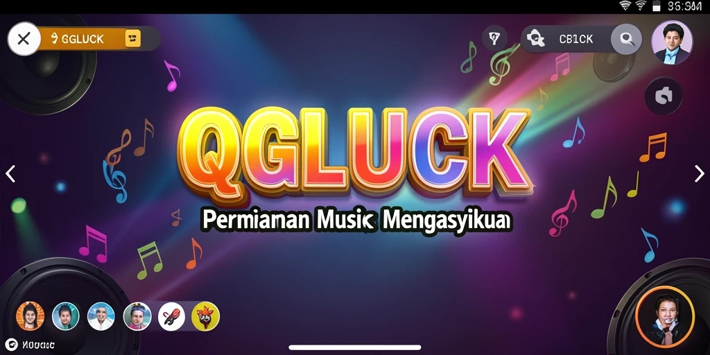 Tampilan gameplay dari QGLUCK yang seru dan interaktif.