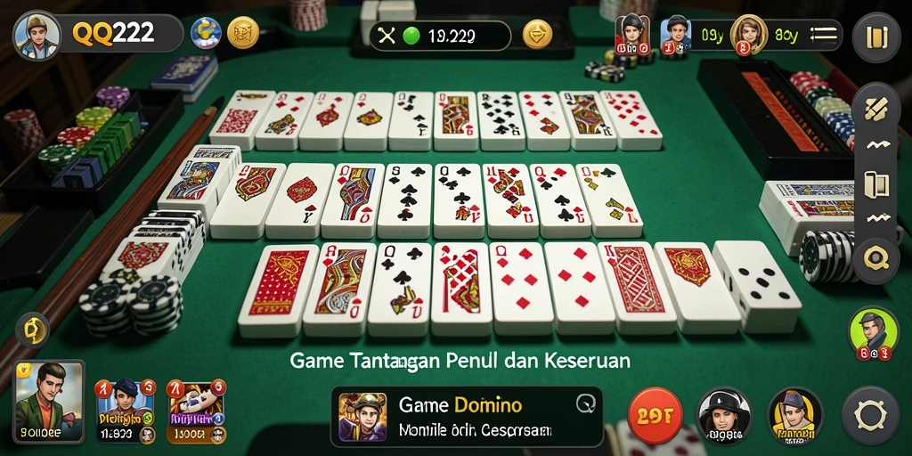 Tampilan menarik gameplay Domino di QQ222.