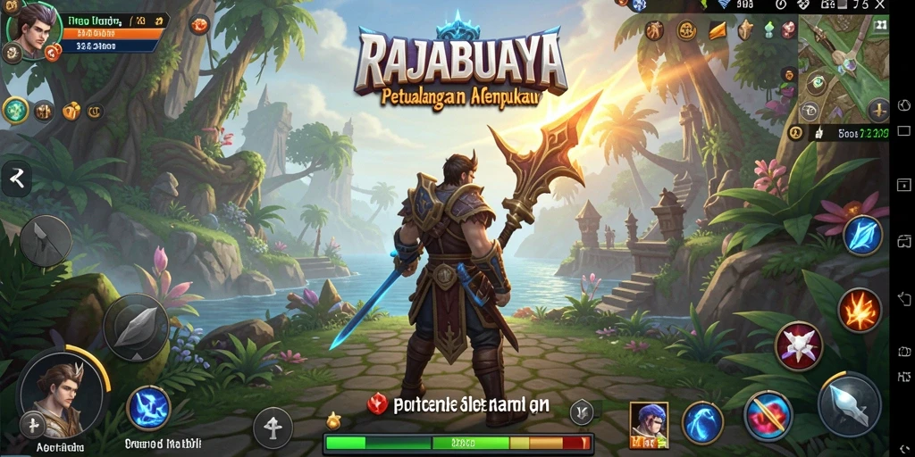 Tampilan gameplay RAJABUAYA dengan aksi yang mendebarkan.