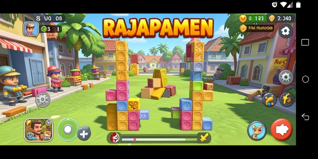 Tampilan gameplay RAJAPAMEN dengan tantangan puzzle yang menarik.