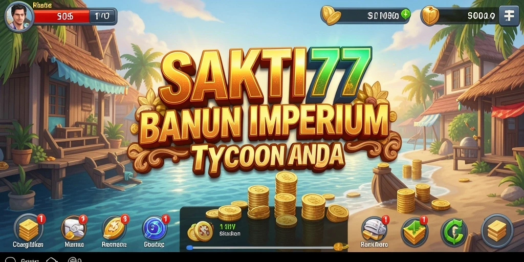 Screenshot gameplay SAKTI77 menampilkan pengelolaan bisnis yang seru.