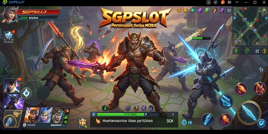 Tampilan seru dari gameplay <strong>SGPSLOT</strong> yang menunjukkan pertarungan tim.