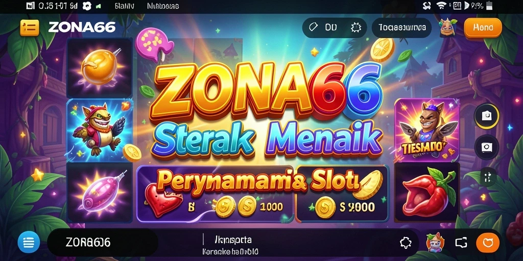 Tampilan utama ZONA66 dengan gameplay slot yang mengasyikkan.